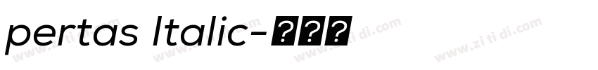 pertas Italic字体转换